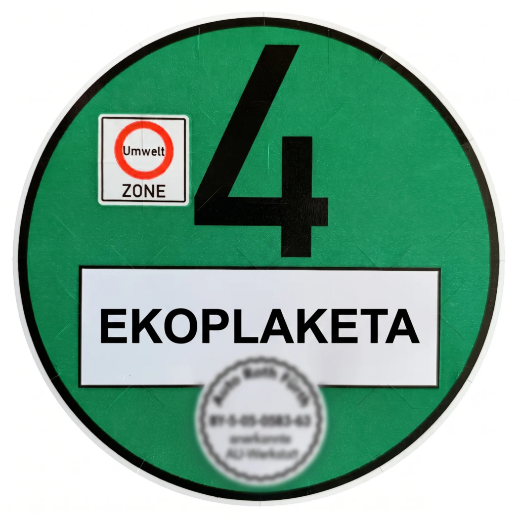 Zelená ekologická plaketa do Německa